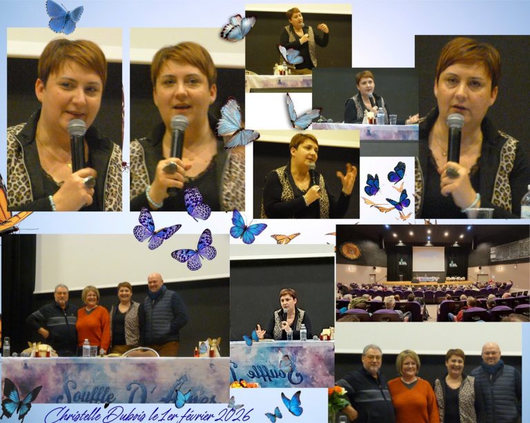 Conférence de Christelle Dubois le 01 février 2026 à Saint-Pol-de-léon avec l'association Souffles d'âme-A