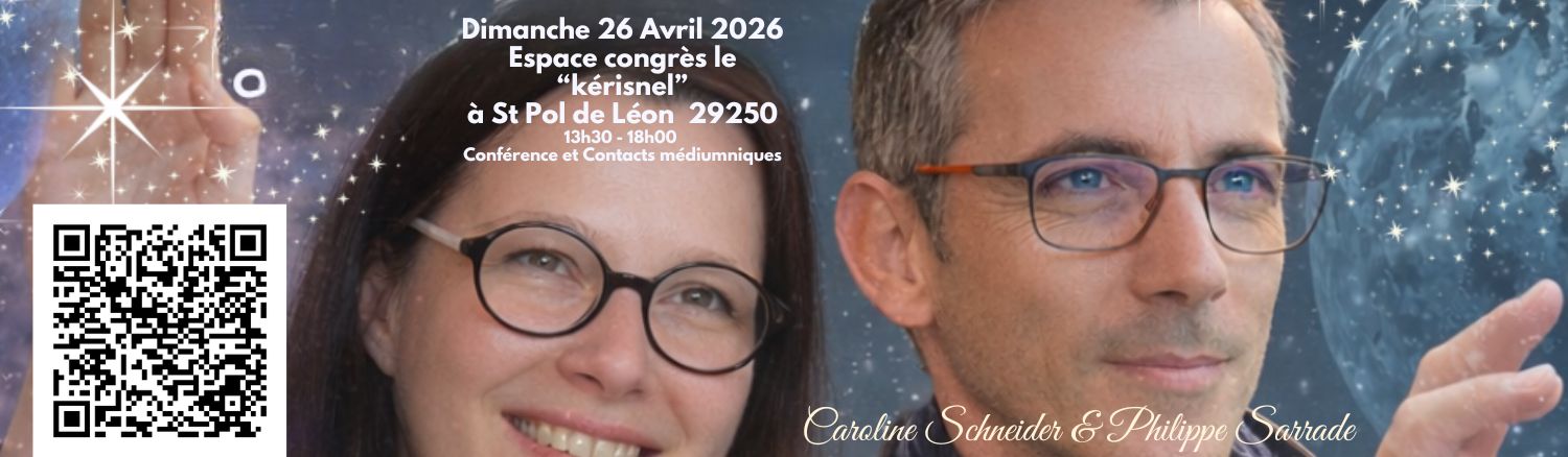 Banniere de la conférence de Caroline Schneider et Philippe Sarrade du 26 avril 2026 à Saint-Pol-de-Leon