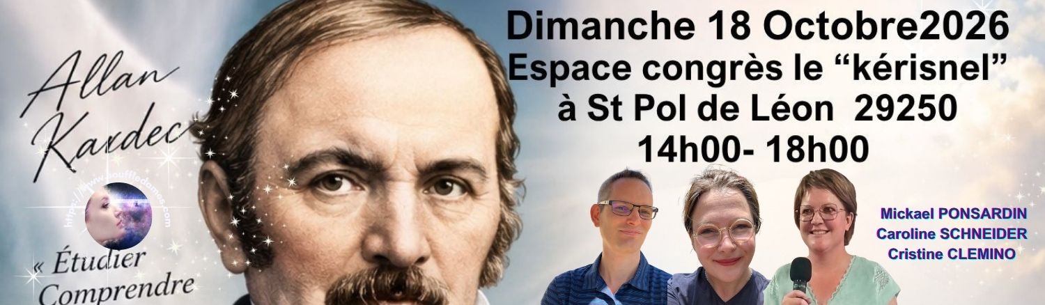 Bannière de la conférence du 18 octobre avec Mickael Ponsardin, Christine Clemino, et Caroline Schneider, a St Pol de Léon